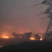 The wildfire at Cannich was first reported on Sunday afternoon