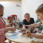 PO Alison Johnstone visted the creche to speak to staff and children
