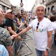 Phillip Schofield takes part in the Pride in London parade in 2022