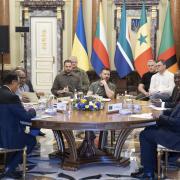 African Presidents meet Ukrainian President Volodymyr Zelenskyy