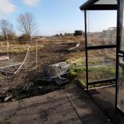 A view of the site from Camdean Crescent in Rosyth