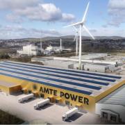 An artist's impression of the proposed AMTE Power megafactory