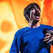 Red Hot Chili Peppers lead singer Anthony Kiedis performing in Glasgow
