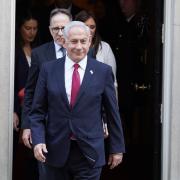 Israeli Prime Minister Benjamin Netanyahu leaves 10 Downing Street (Stefan Rousseau/PA)