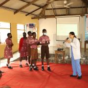 Radhe Shantha Kumar is helping to deliver free first aid workshops across Ghana