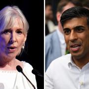 Prime Minister Rishi Sunak (right) paid back some of the intense criticism Nadine Dorries has fired at him