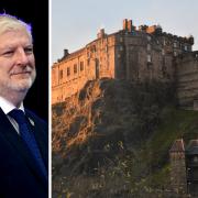 Culture Secretary Angus Robertson addressed calls for Nazi insignia to be removed from Edinburgh Castle