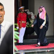 Rishi Sunak has been warned not to 'roll out the red carpet' for the Saudi Prince