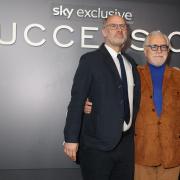 Jesse Armstrong and Brian Cox attending a screening of Succession season four