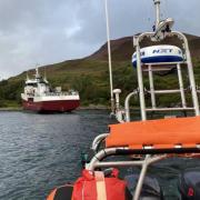 The 500-tonne vessel ran aground off Skye