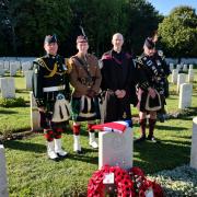 The grave of a Scots soldier has been rededicated more than 100 years after his death