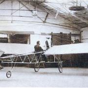 Andrew Blain Baird in monoplane c.1910.