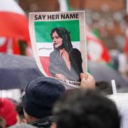 Trafalgar Square protest against the Islamic Republic in Iran following the death of Mahsa Amini