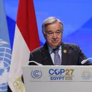 United Nations Secretary General Antonio Guterres says the world is burning