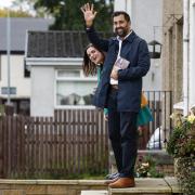 First Minister Humza Yousaf joining SNP candidate for the Rutherglen and Hamilton West by-election Katy Loudon on the campaign trail on Monday