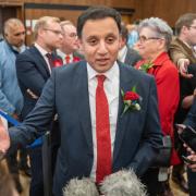 Anas Sarwar at the Rutherglen and Hamilton West by-election count