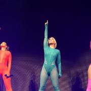 S Club 7 wearing custom Dylan Joel during their current tour