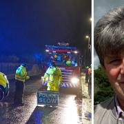 Police have named a man who died in Aberdeenshire during Storm Babet