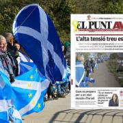 The chain featured on the front page of one Catalan paper
