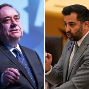 Alba leader Alex Salmond (left) and First Minister Humza Yousaf, who is planning to issue Scottish Government bonds