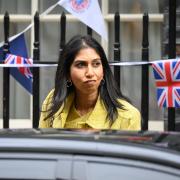 Home Secretary Suella Braverman departs from number 10, following the weekly Cabinet meeting at Downing Street