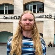 William Aitken pictured outside the Macba in Barcelona