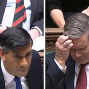 Rishi Sunak and Keir Starmer in the House of Commons