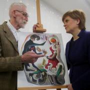 John Byrne helped to design Nicola Sturgeon's Christmas card while she was FM