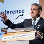 Alex Cole-Hamilton dialled into a debate from the parliamentary bar at Holyrood