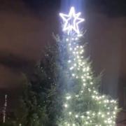 Half of Parliament's Christmas tree lights initially failed to switch on