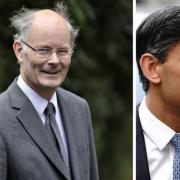 Polling expert Professor John Curtice (left) and Conservative Prime Minister Rishi Sunak