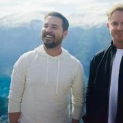 Martin Compston and Phil MacHugh in Norway