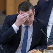 Scottish Conservative leader Douglas Ross during First Minster's Questions at the Scottish Parliament