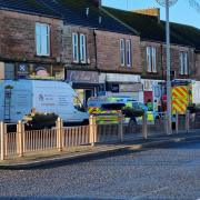 Emergency services were called to a shop on Boxing Day as a man was reported injured