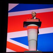 Scottish Labour MP Michael Shanks speaking at his UK party's conference