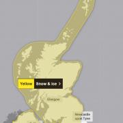 A yellow warning for snow and ice will cover the whole of Scotland on Tuesday, with the north having already been plunged into a cold snap