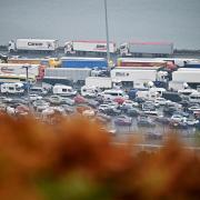 Ferry traffic is boarded at Stena Line Cairnryan Terminal