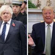 Boris Johnson appeared to back a second term for Donald Trump
