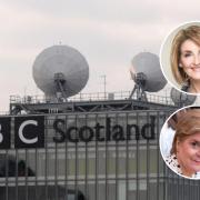 The BBC has responded to backlash after host Kaye Adams (top) said that Nicola Sturgeon was not a human being