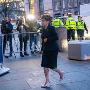 Nicola Sturgeon arriving to give evidence to the UK Covid Inquiry on Wednesday January 31