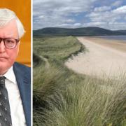 Fergus Ewing has backed a US billionaire's plans to build a golf course on a protected Scottish site