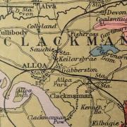 Clackmannanshire map centred on Sauchie. (Image: Valerie Forsyth)