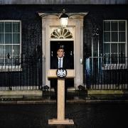 Sunak gave a speech outside Downing Street on Friday evening