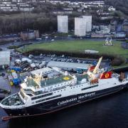 The Caledonian Macbrayne ferry MV Glen Sannox under construction at Ferguson Marine shipyard in Port Glasgow