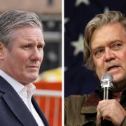 Steve Bannon (right) said he was impressed by Keir Starmer