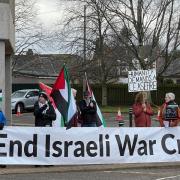 Campaigners previously gathered outside the headquarters of Highland Council to call on councillors to back a ceasefire