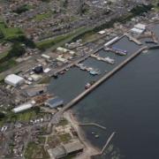 Workers from Moray Council started a clean-up operation at Buckie Harbour on Monday