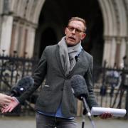 Laurence Fox pictured outside the Royal Courts Of Justice