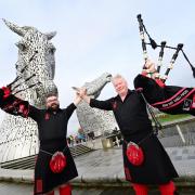 Red Hot Chilli Pipers at The Kelpies