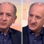 Scots satirist and writer Armando Iannucci appearing on the BBC on Sunday
